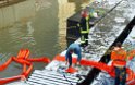 Einsatz BF Koeln Treibstoff auffangen Koeln Rheinauhafen P189